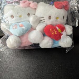 Hello Kitty White and Pink Stuffed Animals